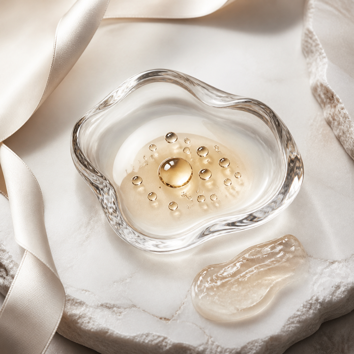 Editorial serum skincare ritual