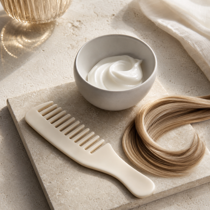 Editorial hair-care treatment ritual